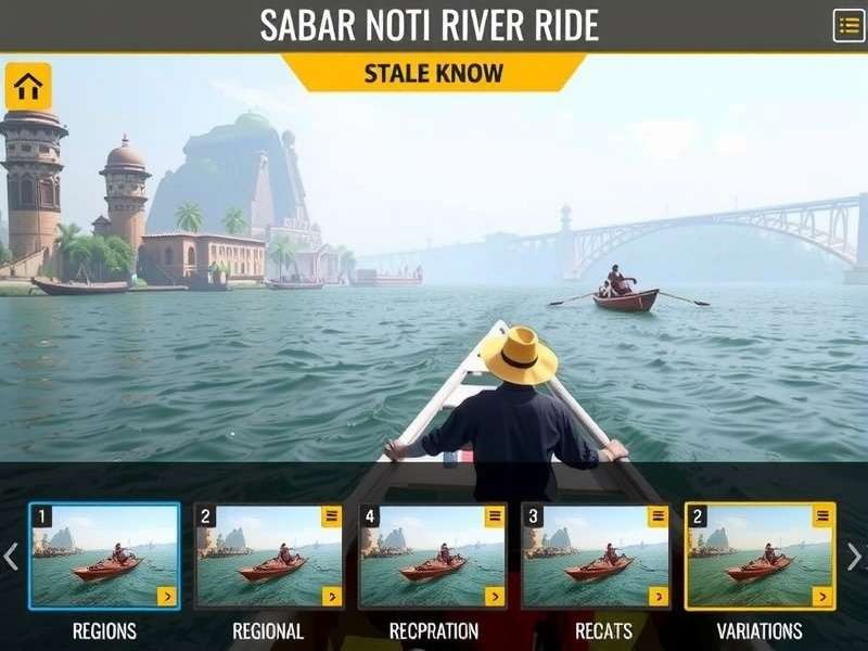 Sabarmati River Ride boat selection screen